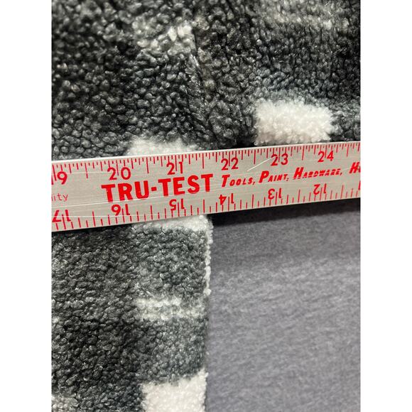 Vinatge Loft Women Snap 1/4 Button Collar Sherpa Sweater Black/White Size M NWOT - Picture 11 of 11